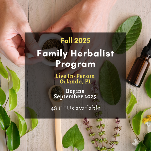 Family Herbalist Program Orlando - Fall 2025 - Live, In Person